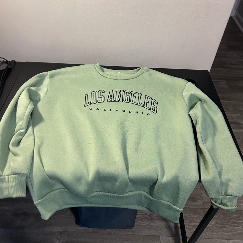 SHEIN Mint Green Crewneck Sweater